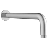 SHA-27 Round Shape 15" Inch Long With 90° Bend  Wall Mounted Shower Arm With Wall Flange