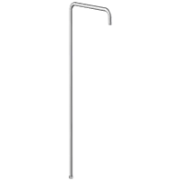 SHA-101 Exposed Shower Pipe for Bath & Shower Mixer Round Shape with Provision to Adjust Height & Sliding Holder for Hand Shower