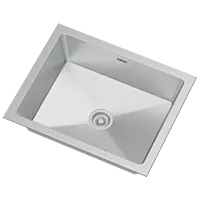 HMR-01 16" x 18" x 9" Inch Hand Made Single Bowl Kitchen Sink - Stainless Steel