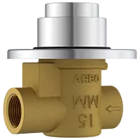 MP-5215 Urinal Metropole Flush Valve 15mm With Exposed Shut Off Provision & Round Plate