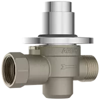MP-5221 Metropole Forged Brass WC Flush Valve 40mm (1.5" Inch) With Exposed Shut Off Provision & Round Plate