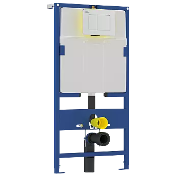 CC-11 Pneumatic Concealed Dual Flush Cistern With MS Full Frame & Acc.