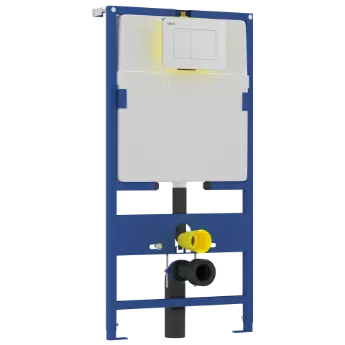 CC-11 Pneumatic Concealed Dual Flush Cistern With MS Full Frame & Acc.
