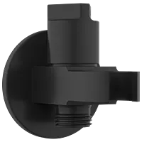 AC-MB-34 Wall Outlet With Shower Hook & Shutoff Valve (Matt Black)