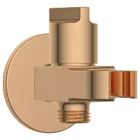 AC-RG-34 Wall Outlet With Shower Hook & Shutoff Valve (Rose Gold)