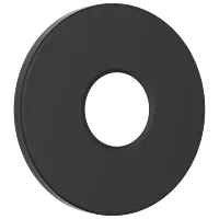 PT-MB-01 Brass Round Wall Flange (Matt Black)
