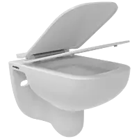 WHC-28121PP Inox Washdown Wall Hung Closet With Soft Close Seat Cover, Hinges, Accessories Set