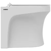 EWC-25112PP Cosmo S Trap (4" Trap) Washdown EWC With Installation Kit With Normal Close Seat Cover, Hinges, Fixing Accessories