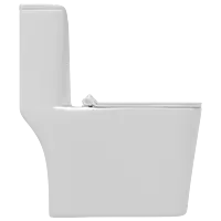 OPC-31213PP Kia Single Flush Washdown S Trap (9" Inch) One Piece Closet With Soft Close Seat Cover, Hinges, Fixing Accessories Set and Accessories Set, Cistern Fittings