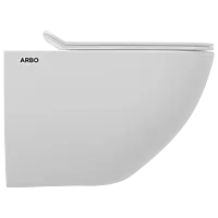 WHC-31321PP Kia Single Flush Rimless Wall Hung Closet With Soft Close Seat Cover, Hinges, Accessories Set With Allen Key Rack Bolt