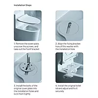 ALD-17 Ultra Slim, Non Electric Toilet Bidet Attachment with Dual Self Cleaning Nozzles, Front & Rear Wash, One Knob Control & Integrated Hook
