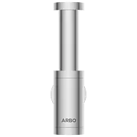 AC-36 Brass Round Bottle Trap With Long Wall Connection Pipe & Wall Flange