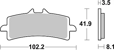 Brembo 07BB37LA Sintered Brake Pad Brembo 07BB37LA Sintered Brake Pad