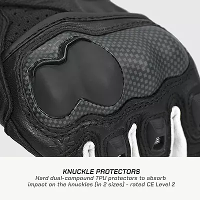 Viaterra Shifter - Short Motorcycle Leather Riding Gloves