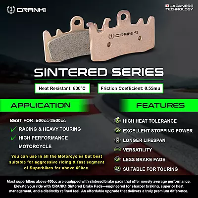 Crank1 CB976 Sintered Brake Pads