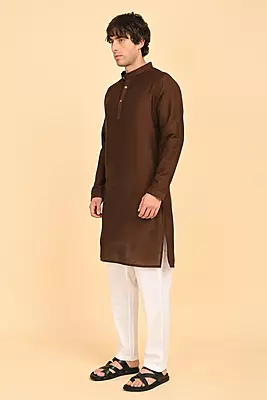 Men Ethnic Embroidered Long Kurta
