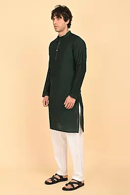 Men Ethnic Embroidered Long Kurta