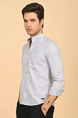 Men's Mandarin Collar Shirt