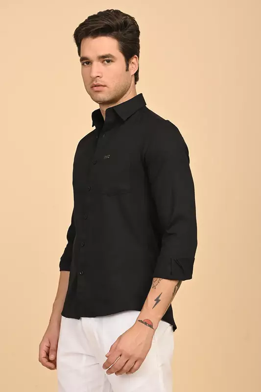 Men's Formal Shirt - Black