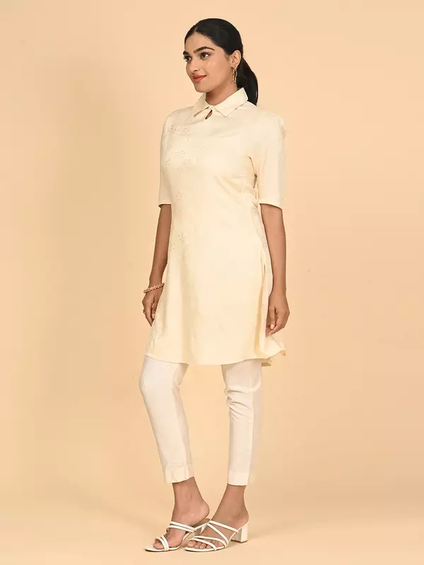 Women's Short Kurta -  Ecru