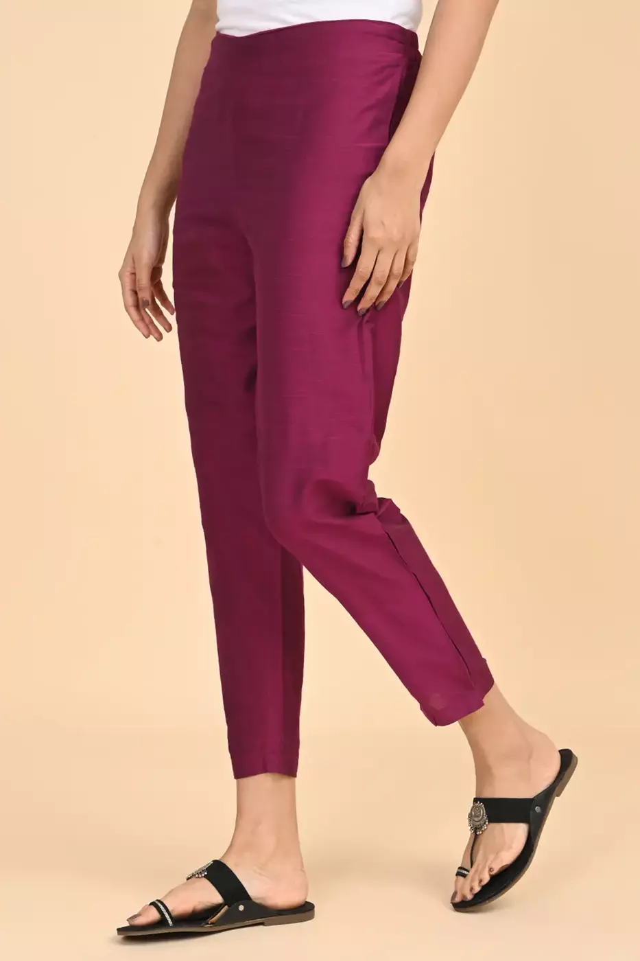 Women Ethnic Trousers - Pink