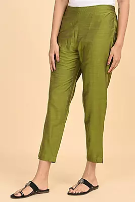 Women Ethnic Trousers - Green