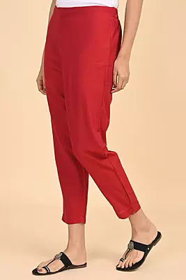 Women Ethnic Trousers - Red