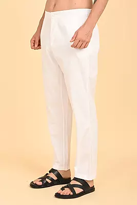 Men's Ethnic Trouser - White