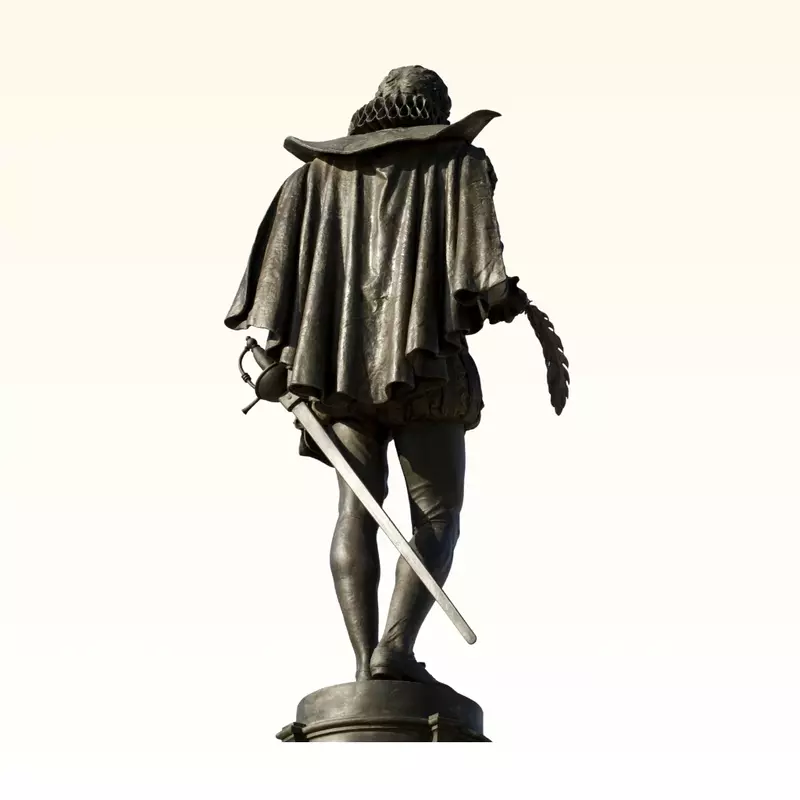 Zhalana Brass Warrior Sculpture