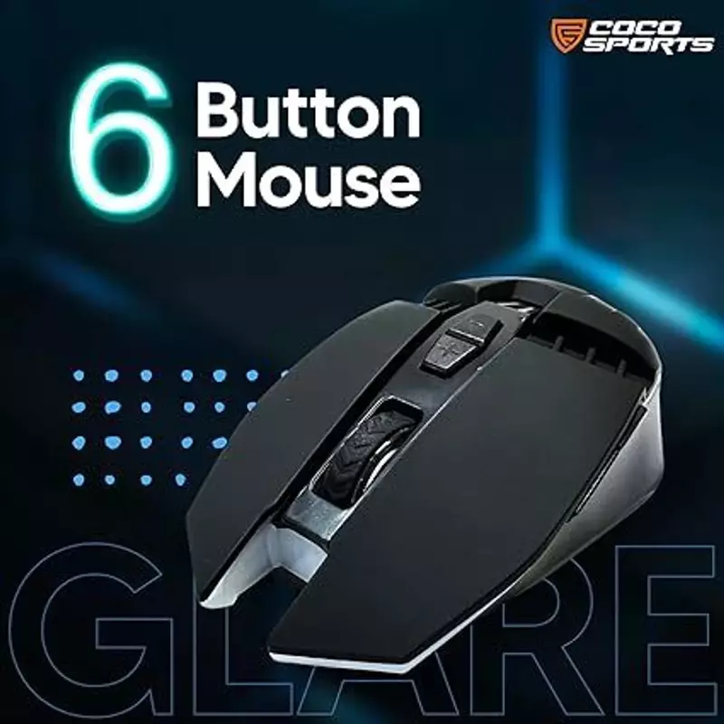 COCONUT GAMING WIRLESS MOUSE WM34 (GLARE)