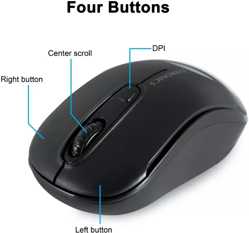 Zebronics Wireless Mouse DASH