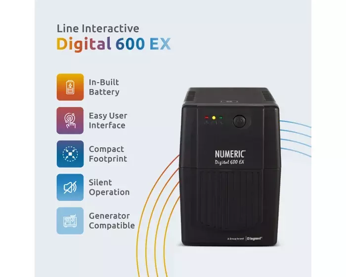 LINE INTERACTIVE   NUMERIC Digital 600 EX V UPS