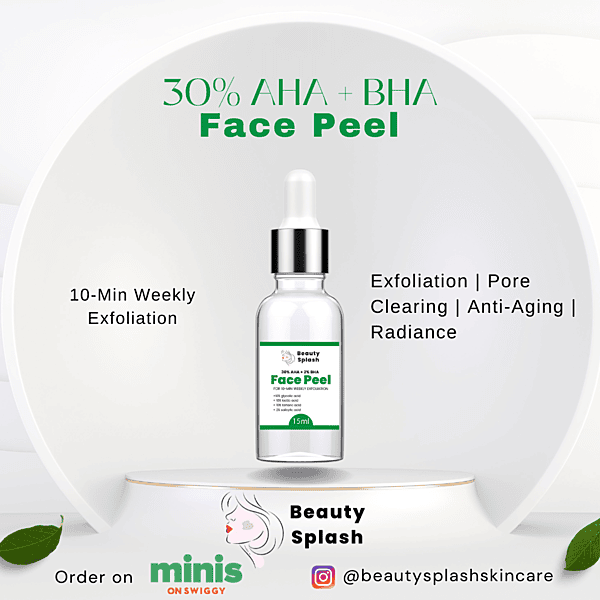 Oily Skin Tan Removal Routine: AHA BHA Cleanser + Peel for Clear, Bright Skin