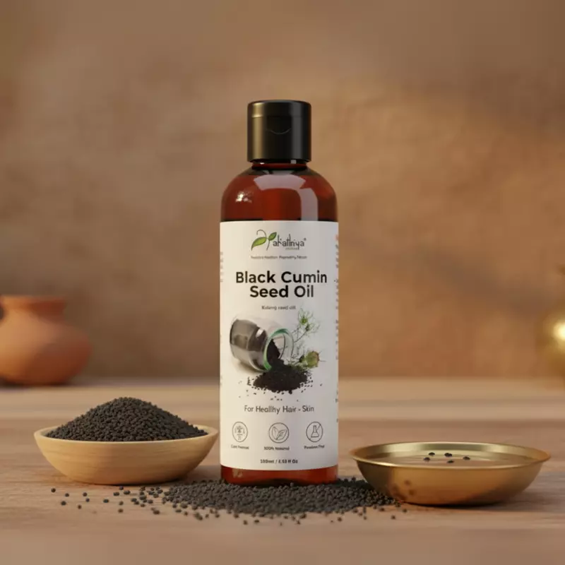 Black Cumin Seed Oil (100ml) – Cold-Pressed Elegance for Skin & Hair Rejuvenation
