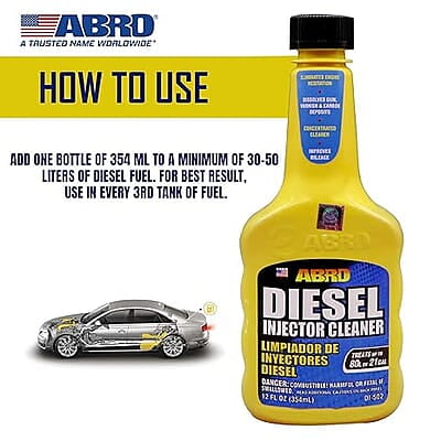 Abro DI-502 SUV Car Diesel Fuel Treatment and Injector Cleaner for Mileage Improvement & Deposit Cleaning (354 ml)