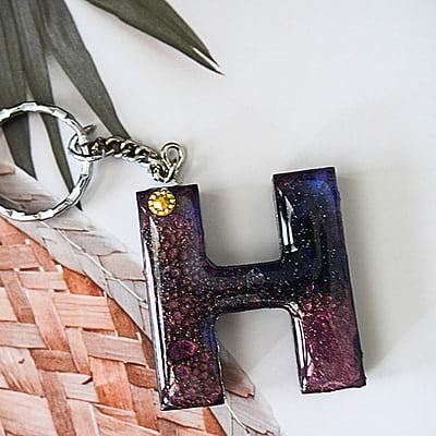 'H' ENIGMA LETTER KEYCHAIN 'H' ENIGMA LETTER KEYCHAIN