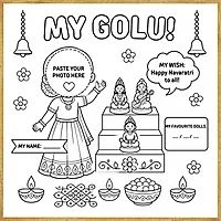 My Navaratri Golu – Colour & Frame Kit