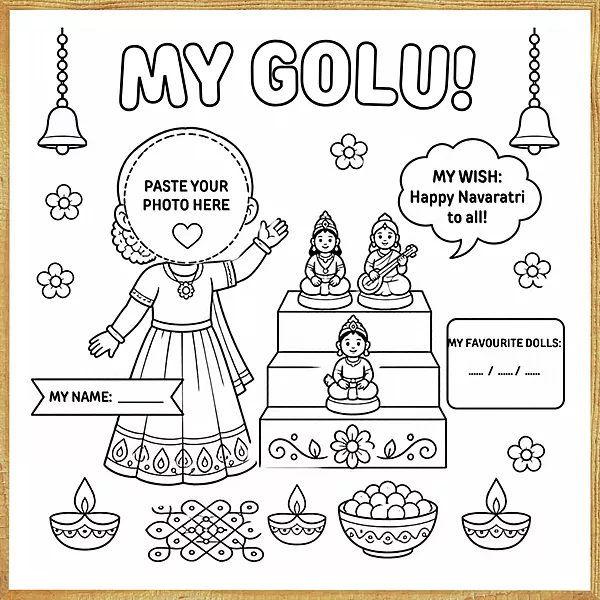 My Navaratri Golu – Colour & Frame Kit