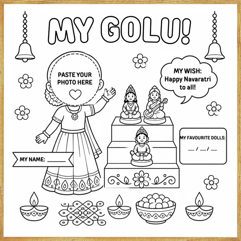 My Navaratri Golu – Colour & Frame Kit