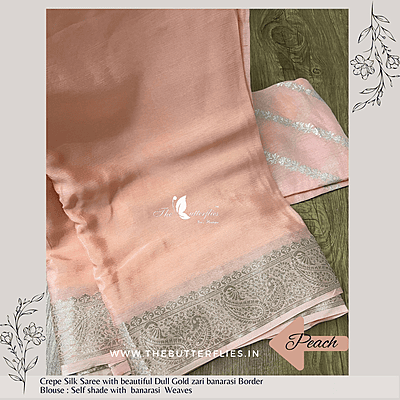 CREPE SILK SAREE DCMSCRE23857