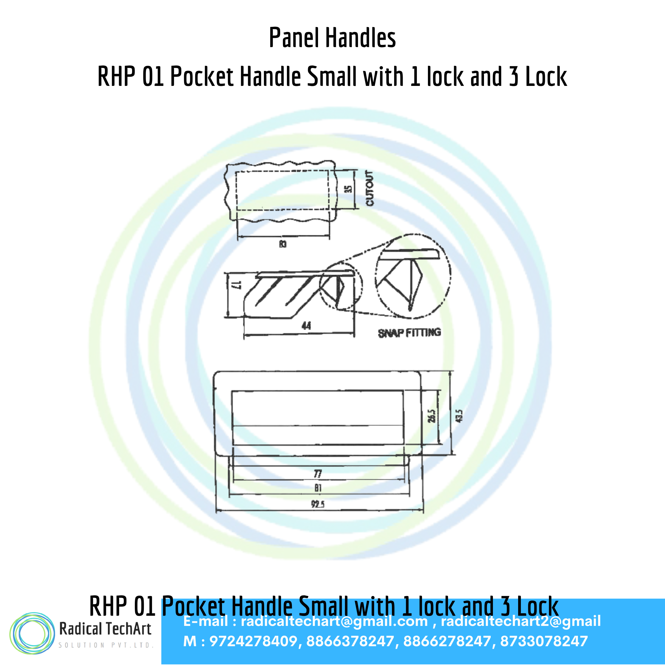 RHP 01,02,03,04,05 Panel Handles