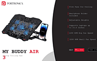 Laptop Cooling Pad Portronics