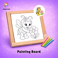 friendly Bee with Flower Coloring