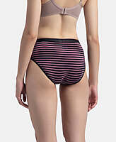 JOCKEY High Coverage Super Combed Cotton Elastane Stretch Mid Waist Hipster With Exposed Waistband 3006