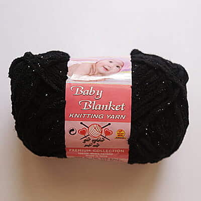 Baby Blanket Yarn Black Baby Blanket Yarn Black