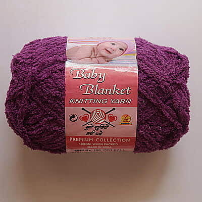Baby Blanket Yarn Grape