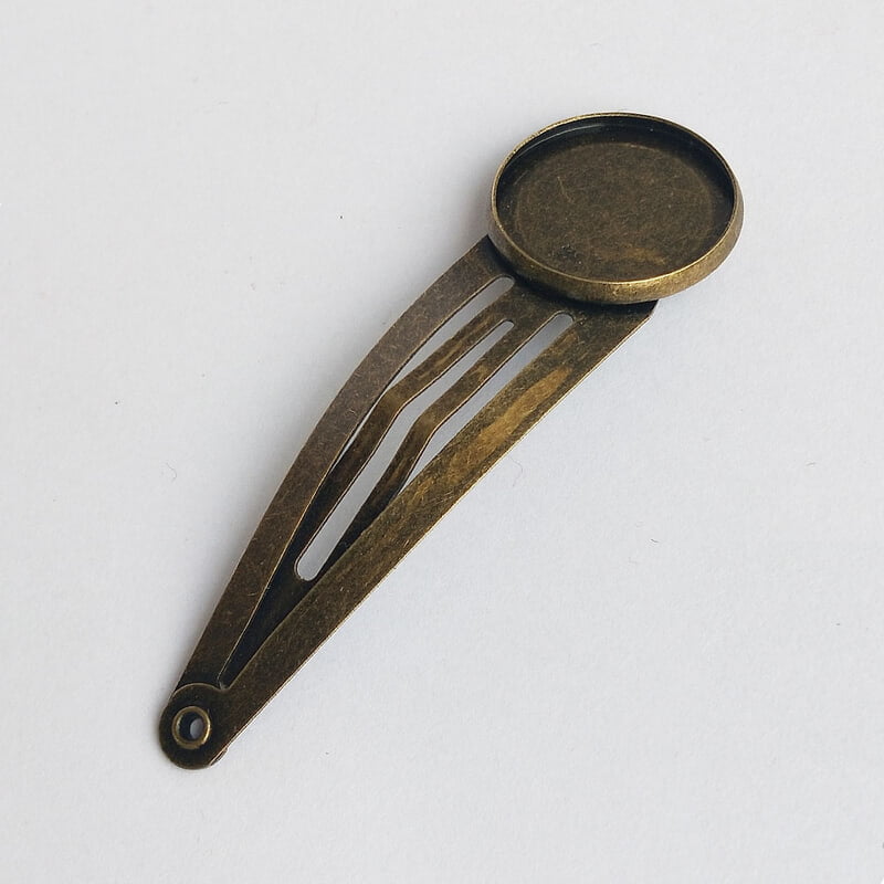 Tic Tac Hair Clip Bezel 16 mm Tic Tac Hair Clip Bezel 16 mm