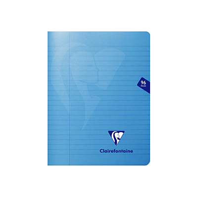 Clairefontaine MIMESYS Stapled Notebooks, 90gsm, Lined + Margin BLUE
