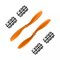 Orange HD Propellers 8045(8X4.5) ABS Black 1CW+1CCW-1pair