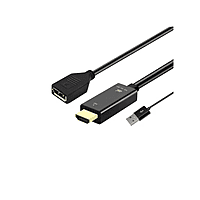 HDMI to DisplayPort Adapter Cable – High-Speed Video and Audio Transfer